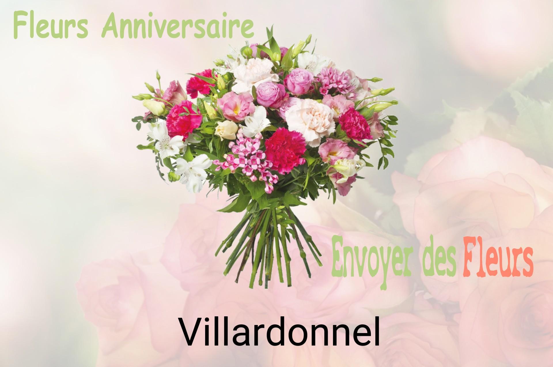 Bouquet de fleurs d’anniversaire livré à Villardonnel