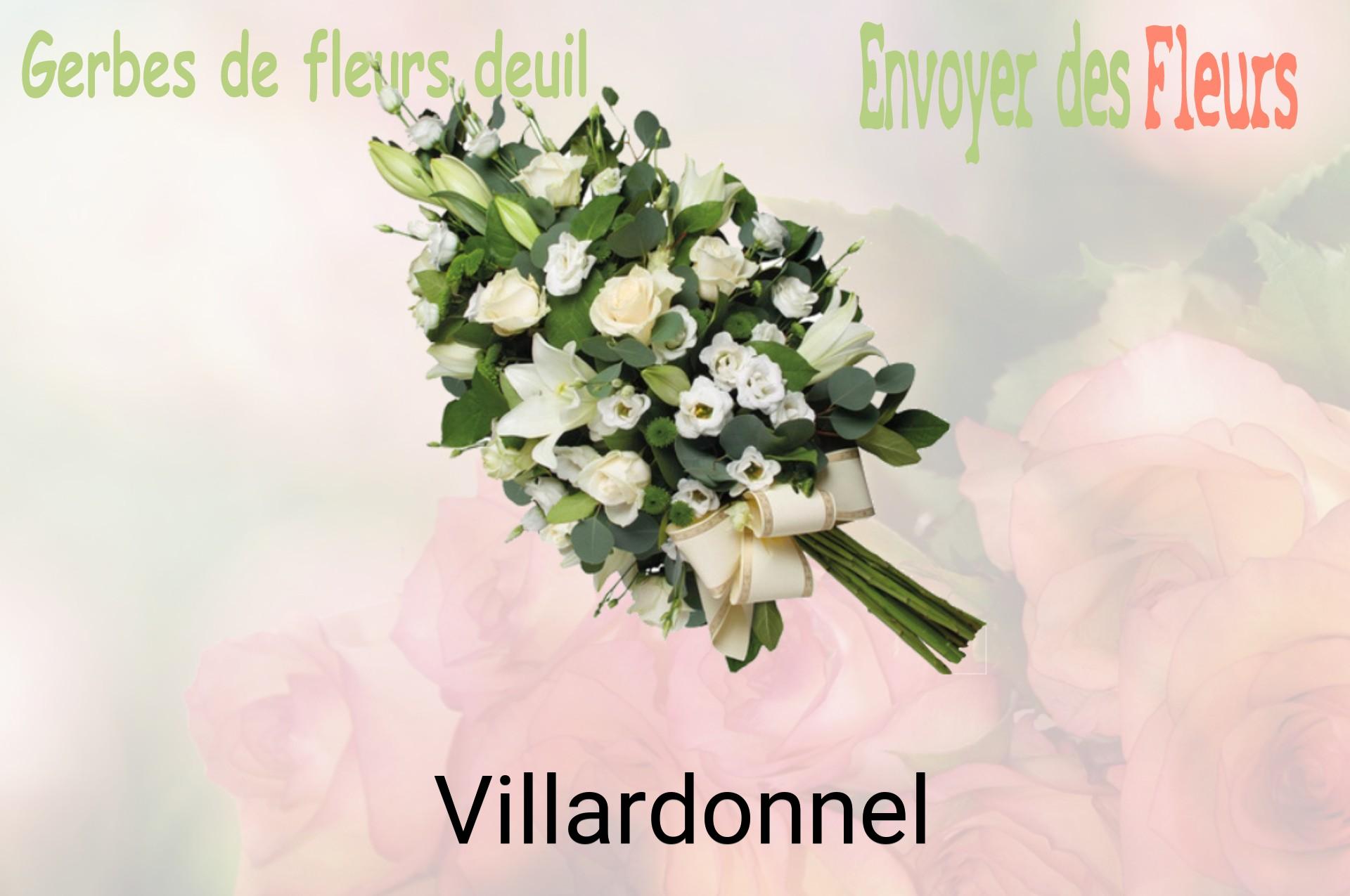 Gerbe de fleurs de deuil livrée à Villardonnel